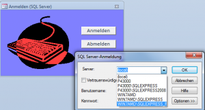 Der Anmeldedialog von WinTech-Auftrag 2010